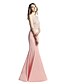 cheap Special Occasion Dresses-Mermaid / Trumpet Elegant &amp; Luxurious Holiday Cocktail Party Prom Dress Jewel Neck Sleeveless Floor Length Mikado with Beading 2020