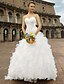 cheap Wedding Dresses-Wedding Dresses Princess Sweetheart Sleeveless Chapel Train Satin Bridal Gowns With Beading Cascading Ruffle 2023