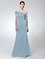 cheap Special Occasion Dresses-Mermaid / Trumpet One Shoulder Floor Length Satin Dress with Bow(s) by TS Couture®