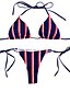 ieftine Costume de baie pentru femei-Pentru femei Costume de Baie Bikini Costum de baie Imprimeu Roșu-aprins Bretele Costume de baie / Sexy