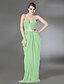 cheap Special Occasion Dresses-Sheath / Column Strapless Floor Length Chiffon Open Back Formal Evening Dress with Beading / Draping by TS Couture®