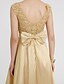 billiga Aftonklänningar-a-linje vacker rygg elegant formell aftonklänning juvelhals ärmlös golvlängd spets med spetsbåge/bandrosett(ar)