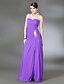 cheap Special Occasion Dresses-Sheath / Column Open Back Dress Formal Evening Military Ball Sweep / Brush Train Sleeveless Strapless Chiffon with Appliques 2024