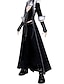 cheap Gothic-Vampire Plague Doctor Gothic Lolita Punk Outfits Men&#039;s Women&#039;s PU Leather Leather Japanese Cosplay Costumes Black Solid Colored Poet Sleeve Long Sleeve Ankle Length / Vest / Pants / Gloves / Coat