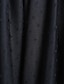 abordables Vestidos de cóctel-Vestido de cóctel de corte A, negro, vestido vintage, Halloween, largo hasta el tobillo, sin mangas, un hombro, miércoles, familia Addams, tul con pliegues, estampado/estampado, 2024