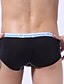 cheap Men&#039;s Briefs Underwear-Men&#039;s Boxer Briefs Solid Colored 1 Piece Mid Rise Black White Blue S M L