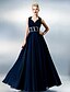 cheap Special Occasion Dresses-A-Line Sweetheart Neckline Floor Length Chiffon Open Back Prom / Formal Evening Dress with Side Draping / Ruched by TS Couture®