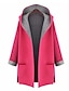 cheap Women&#039;s Coats &amp; Trench Coats-Women&#039;s Coat Long Solid Colored Going out Streetwear Red Yellow L XL XXL 3XL