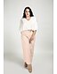 cheap Plus Size Dresses-Women&#039;s Maxi Plus Size Blushing Pink Dress Street chic Fall Party Shift Color Block Batwing Sleeve V Neck L XL