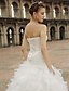 olcso Menyasszonyi ruhák-Esküvői ruhák Hercegnő Szív-alakú Ujjatlan Kápolnauszály Szatén Menyasszonyi ruhák Val vel Gyöngydíszítés Fodros 2023