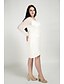 cheap Plus Size Dresses-Women&#039;s Plus Size White Black Dress Vintage Fall Daily Shift Solid Colored Mesh XXL XXXL