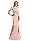 cheap Special Occasion Dresses-Mermaid / Trumpet Elegant &amp; Luxurious Holiday Cocktail Party Prom Dress Jewel Neck Sleeveless Floor Length Mikado with Beading 2020