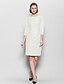 cheap Mother of the Bride Dresses-Sheath / Column Bateau Neck Knee Length Lace Mother of the Bride Dress with Lace by LAN TING BRIDE®