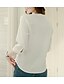 cheap Plus Size Tops-Women&#039;s Blouse Solid Colored V Neck Pink Light Blue Gray White Black Daily Going out Clothing Apparel