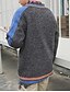 cheap Men&#039;s Sweaters &amp; Cardigans-Men&#039;s Color Block Pullover Long Sleeve Regular Sweater Cardigans V Neck Spring Winter Dark Gray