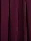 Недорогие Платья для подружек невесты-Образец продукта А-силуэт / С пышной юбкой Bateau Neck В пол Шифон Платье для подружек невесты с Драпировка / Пояс / лента от LAN TING BRIDE® / Открытая спина