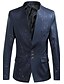 cheap Men&#039;s Blazers-Men&#039;s Blazer Work Slim Spandex / Cotton Men&#039;s Suit Purple / Wine / Black - Stand Collar / Fall / Spring / Long Sleeve / Plus Size / Print
