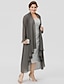 cheap Mother&#039;s Wraps-Long Sleeve Coats / Jackets Chiffon Wedding / Party / Evening Women&#039;s Wrap With Draping / Solid