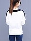 cheap Plus Size Tops-Women&#039;s T shirt Tee Color Block Round Neck Red White Black Plus Size Daily Clothing Apparel Cotton Streetwear / Long Sleeve