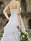 cheap Wedding Dresses-Hall Wedding Dresses Princess Strapless Sleeveless Cathedral Train Satin Bridal Gowns With Pick Up Skirt Side-Draped 2023