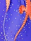 זול הלבשה להחלקה על הקרח-שמלה להחלקה אמנותית בגדי ריקוד נשים בנות החלקה על הקרח שמלות תלבושות כחול גמישות גבוהה תחרות ביגוד להחלקה על הקרח עבודת יד קלאסי שרוול ארוך החלקה על קרח החלקה אמנותית / ריינסטון
