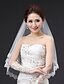 cheap Wedding Veils-One-tier Modern Style / Modern Contemporary / Wedding Wedding Veil Elbow Veils with Appliques Tulle / Oval