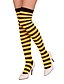 お買い得  靴下＆タイツ-女性用 普通の厚さ ストッキング - ストライプ パープル ルビーレッド イエロー フリーサイズ