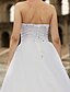 cheap Wedding Dresses-Ball Gown Wedding Dresses Strapless Cathedral Train Satin Tulle Beaded Lace Strapless Sparkle &amp; Shine Open Back with Beading Appliques 2020
