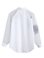 preiswerte Blusen und Hemden für Damen-Damen Stickerei - Street Schick Ausgehen Hemd, Hemdkragen Bestickt / Quaste Weiß