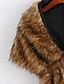 cheap Women&#039;s Coats &amp; Trench Coats-Women&#039;s Chic &amp; Modern Faux Fur Fur Coat - Solid Color, Formal Style V Neck / Spring / Fall