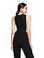 cheap Evening Dresses-Jumpsuits Sheath / Column Open Back Dress Formal Evening Floor Length Sleeveless Jewel Neck Jersey with Pleats 2023