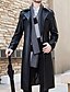 cheap Men&#039;s Jackets &amp; Coats-Men&#039;s Punk &amp; Gothic Long Plus Size Fur Coat - Solid Colored / Long Sleeve
