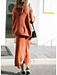 cheap Women&#039;s Two Piece Sets-Women&#039;s Going out Street chic Sweater - Solid Colored Skirt