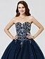 cheap Evening Dresses-Ball Gown Holiday Cocktail Party Formal Evening Dress Sweetheart Neckline Sleeveless Floor Length Satin Tulle with Pleats Beading Sequin 2021