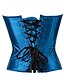 זול בגדי שינה ובגדי בית לנשים-Women&#039;s Plus Size Print Embroidered Animal Overbust Corset Blue Big Size S M L XL XXL