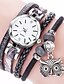 cheap Quartz Watches-Women Quartz Watch Imitation Diamond PU Leather Watch