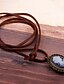 preiswerte Quarzuhren-Damen Taschenuhr Quartz Leder Braun Armbanduhren für den Alltag Analog damas Freizeit - Bronze Ein Jahr Batterielebensdauer