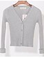 cheap Women&#039;s Sweaters-Women&#039;s Casual / Daily Solid Colored Long Sleeve Regular Cardigan, V Neck Spring Light Brown / Khaki / Lavender M / L / XL