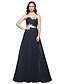 cheap Special Occasion Dresses-A-Line Sweetheart Neckline Floor Length Chiffon Lace Up Cocktail Party / Formal Evening Dress with Beading / Pleats by TS Couture®