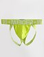 cheap Men&#039;s Briefs Underwear-Men&#039;s G-string Underwear 1 PC Underwear Hole Solid Colored Low Waist Erotic Green White Black M L XL