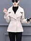 cheap Women&#039;s Coats &amp; Trench Coats-Women&#039;s Simple / Casual Wool / Polyester Coat - Solid Colored / Fall / Winter