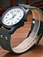 cheap Leather band Watches-Men&#039;s Sport Watch Elegant Chronograph Analog Black Khaki Green / One Year / Stainless Steel / Leather