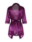 abordables Lingerie sexy-Femme Robe de chambre Ultra Sexy Costumes Vêtement de nuit Couleur Pleine Blanche / Noir / Violet S M L / Dentelle