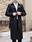 cheap Men&#039;s Jackets &amp; Coats-Men&#039;s Punk &amp; Gothic Long Plus Size Fur Coat - Solid Colored / Long Sleeve