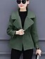 cheap Women&#039;s Coats &amp; Trench Coats-Women&#039;s Simple / Casual Wool / Polyester Coat - Solid Colored / Fall / Winter