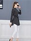 cheap Women&#039;s Blouses &amp; Shirts-Women&#039;s Work Street chic Cotton Shirt - Striped Shirt Collar / Winter / Fine Stripe