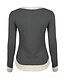 cheap Plus Size Tops-Women&#039;s T shirt Solid Colored V Neck Daily Going out Long Sleeve Regular Fit Tops Active Streetwear Sophisticated Black Gray