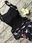 abordables Bañadores de una pieza-Mujer Sofisticado Boho Una Pieza Traje de baño Estampado Floral Bañadores Trajes de baño Negro / Sexy