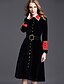 preiswerte Mantel &amp; Trenchcoat-Damen - Einfarbig Street Schick / Anspruchsvoll Lang Trench Coat, Hemdkragen Klassisch / Stilvoll