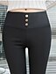 abordables Ropa para mujer-Women&#039;s Solid Color Legging Solid Colored Black S M L
